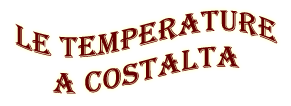 Temperatura a Costalta